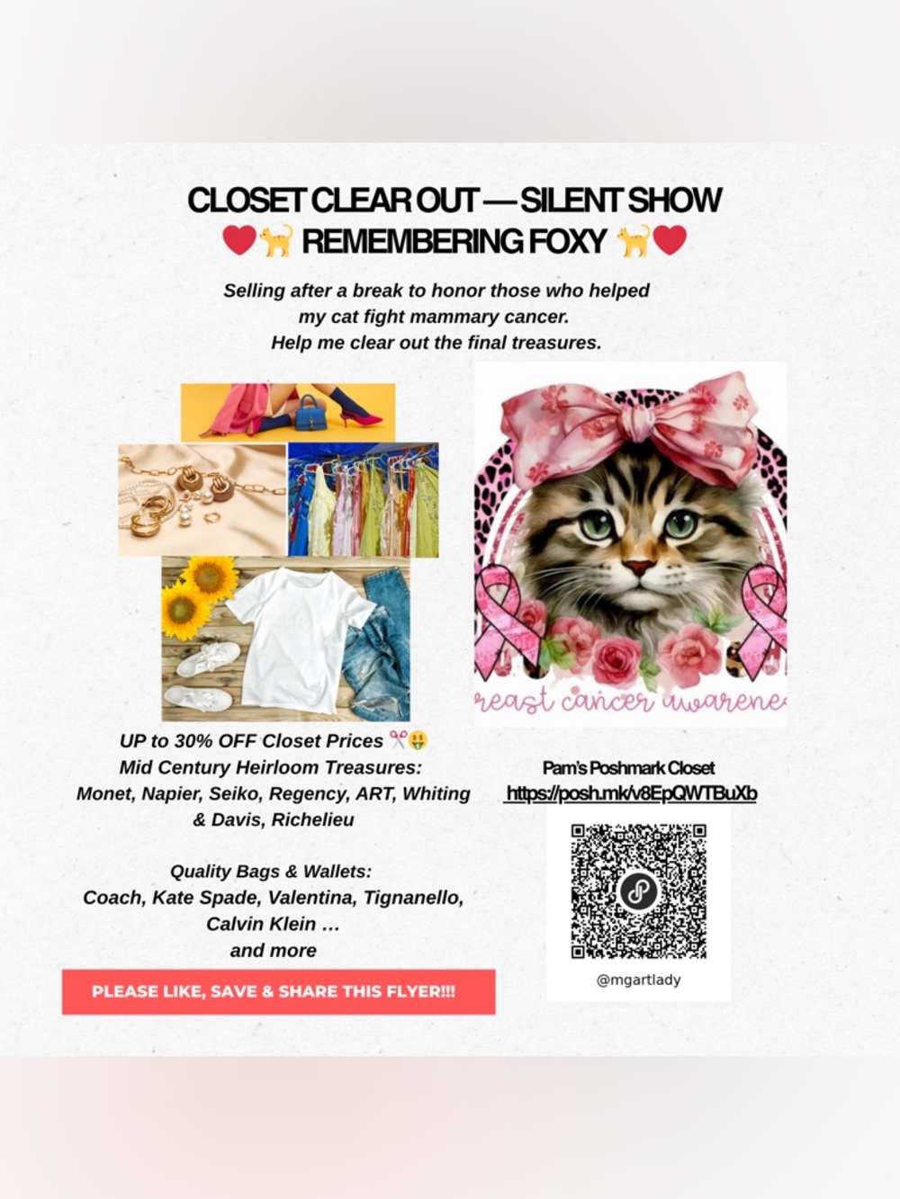 Closet Clear Out - Honoring Donors ❤️